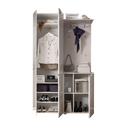Spice hallway compact coat rack with mirror