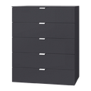 [30908-CARINA-96901] Carina chest of five drawers (Graphite)