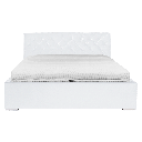 [JL275-LO-GRANDA-180X200-G4-BK] Granda bed 180 (Madryt 920 White)