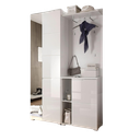 [8695713S] Spice hallway compact coat rack with mirror
