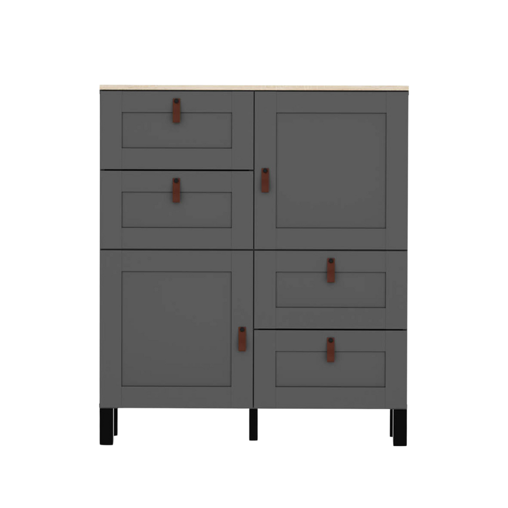 Modeo chest of drawers 100 cm with 2 doors and 4 drawers