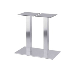 [BAD2.A] Double Base Kit Polished Steel for Top 179x79cm